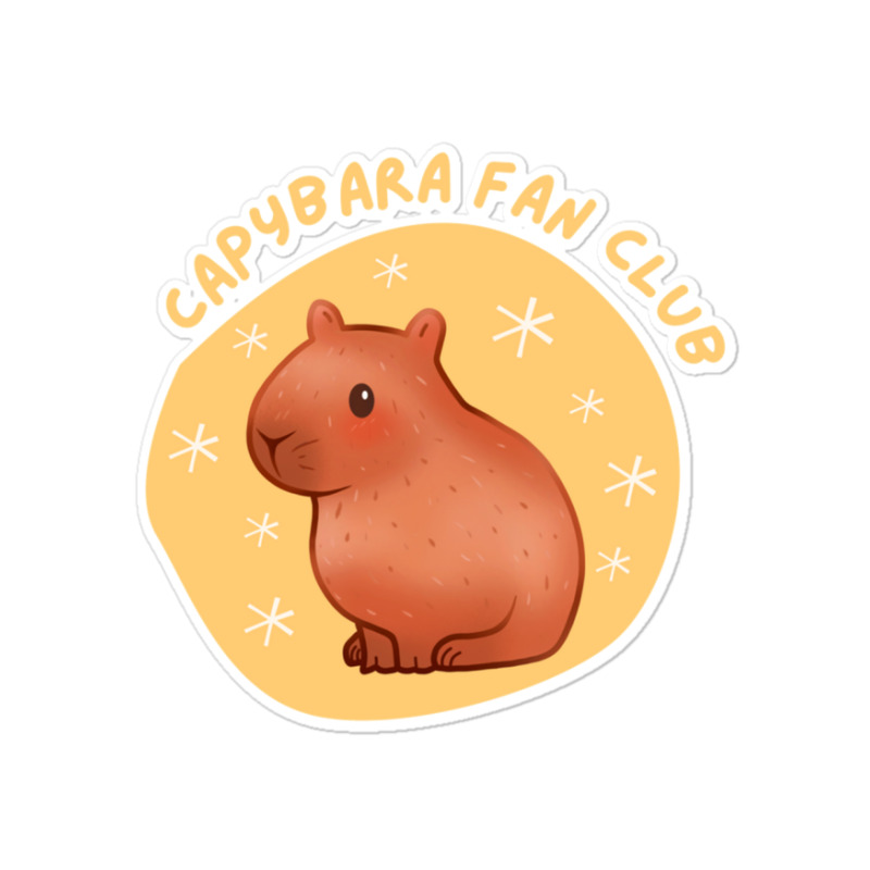 Cute Pastel Capybara Fan Club Sticker | Artistshot