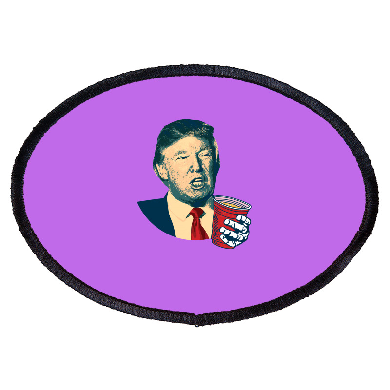 Donald Trump Celebrating 4th Of July Oval Patch | Artistshot