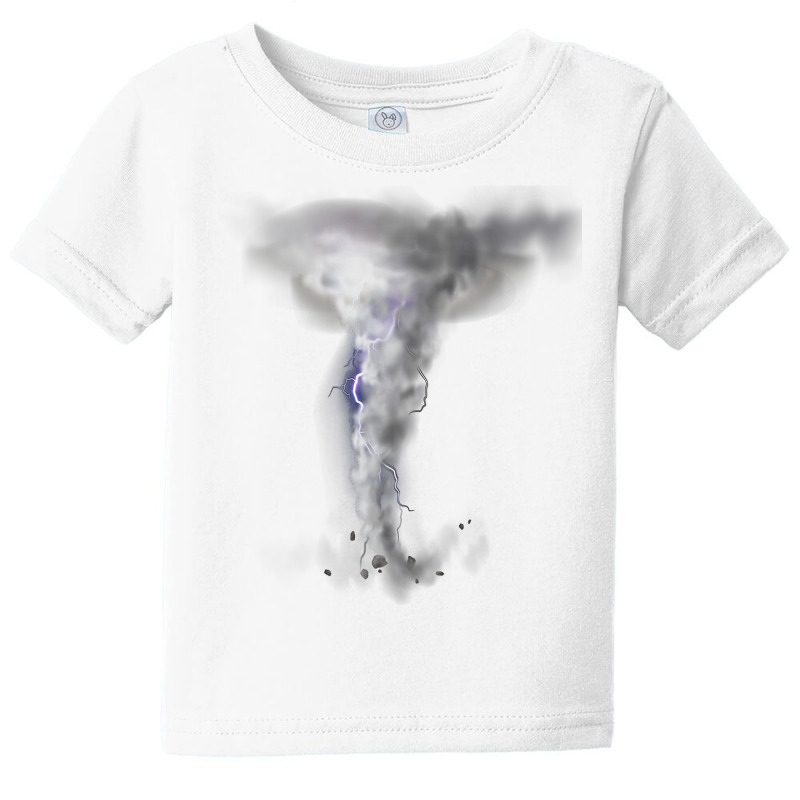 Tornado Hurricane Lightning Bolt Storm   Cloud Strikes Sky T Shirt Baby Tee by montistd | Artistshot