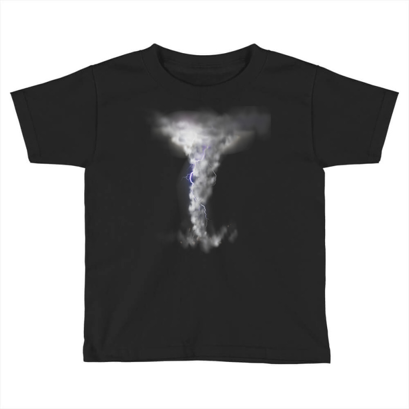 Tornado Hurricane Lightning Bolt Storm   Cloud Strikes Sky T Shirt Toddler T-shirt by montistd | Artistshot