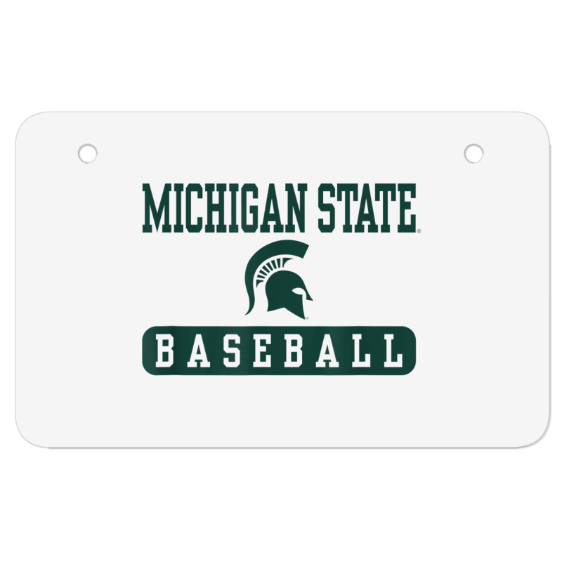 Michigan State Spartans Baseball Officially Licensed T Shirt Atv License Plate | Artistshot