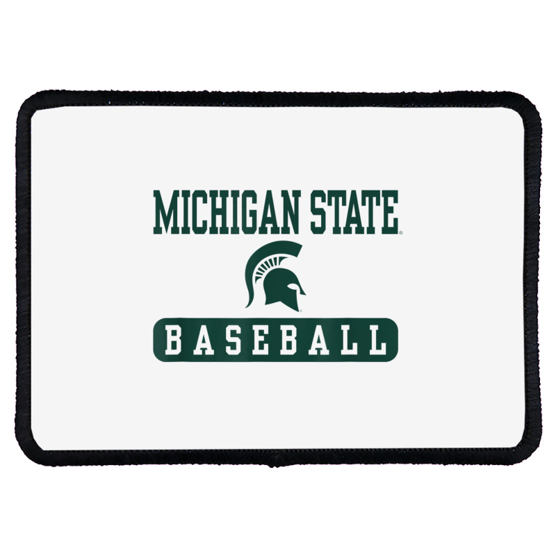 Michigan State Spartans Baseball Officially Licensed T Shirt Rectangle Patch | Artistshot