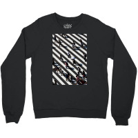 Aerial Photograph Of People Walking Across Black And White Zebra Cross Crewneck Sweatshirt | Artistshot