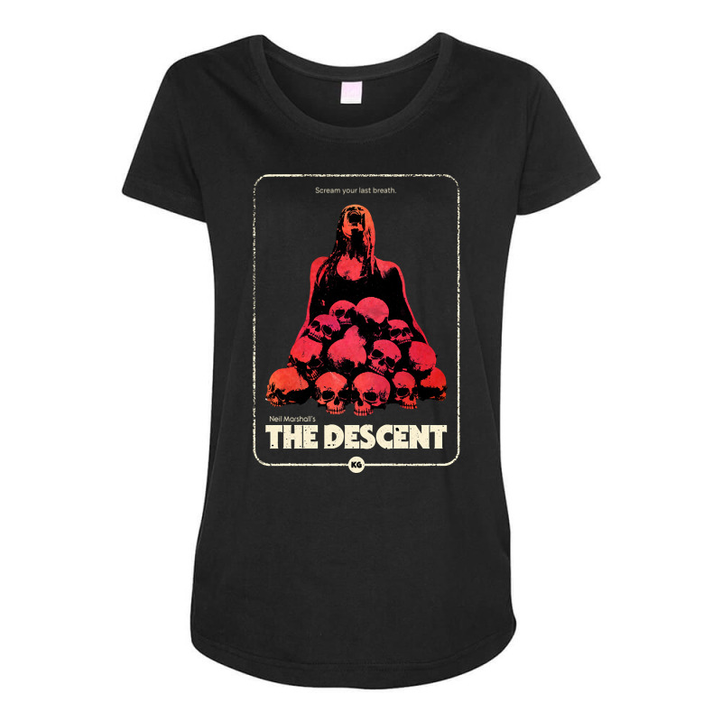 The Descent (2006) Maternity Scoop Neck T-shirt by Quick Scully | Artistshot