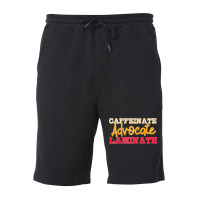 Caffeinate Advocate Laminate Fun Special Education Teacher Raglan Base Fleece Short | Artistshot