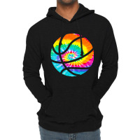 Basketball Tie Dye Rainbow Trippy Hippie Lightweight Hoodie | Artistshot