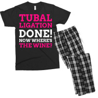 Tubal Ligation Done! Funny Tubes Tied T Shirt Men's T-shirt Pajama Set | Artistshot