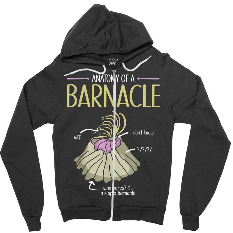 Ocean Scientist Marine Biology Barnacle Marine Biologist Zipper Hoodie by Garnet | Artistshot