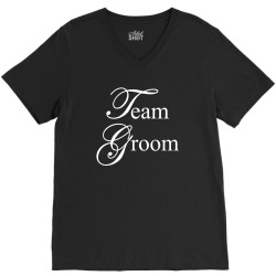 Team Groom V-Neck Tee | Artistshot