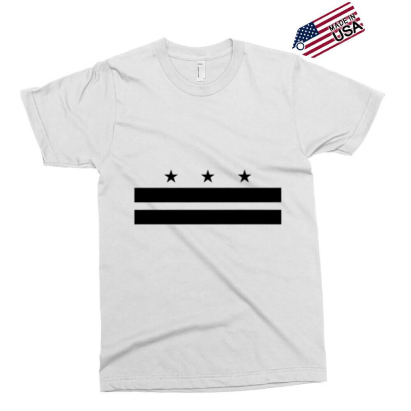 Washington Dc Flag District Of Columbia D.c. Black Premium T Shirt Exclusive T-shirt by cm-arts | Artistshot