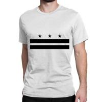 Washington Dc Flag District Of Columbia D.c. Black Premium T Shirt Classic T-shirt | Artistshot