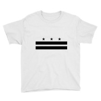 Washington Dc Flag District Of Columbia D.c. Black Premium T Shirt Youth Tee | Artistshot