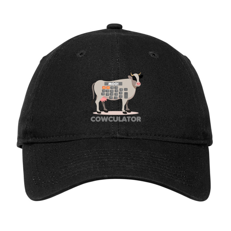 Algebra Math Calculator Funny Problem Solver Cow Moo Adjustable Cap by kentuckykonpha9 | Artistshot