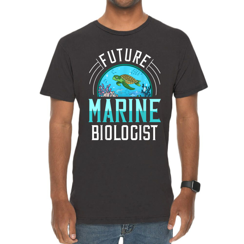 Future Marine Biologist Gift Biology Ocean Life Vintage T-shirt | Artistshot