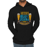 Beers Blue Jeans Bonfires Quotes Country Life Lightweight Hoodie | Artistshot