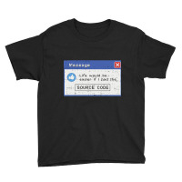 Source Code Message Youth Tee | Artistshot