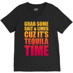 Grab Some Salt And Limes Cuz It's Tequila Time V-Neck Tee | Artistshot