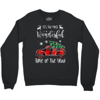 It's The Most Wonderful Time Of The Year Christmas Red Truck Crewneck Sweatshirt | Artistshot