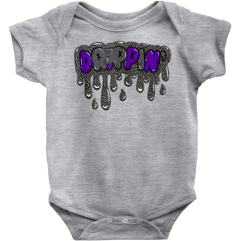 Drippin' Retro Dark Iris 3s Matching Tank Top Baby Bodysuit | Artistshot