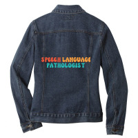 Speech Language Pathologist Ladies Denim Jacket | Artistshot