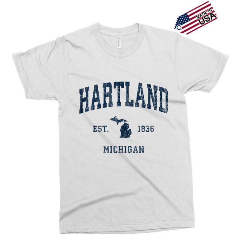 Hartland Michigan Mi Vintage Athletic Navy Sports Design Tank Top Exclusive T-shirt by cm-arts | Artistshot