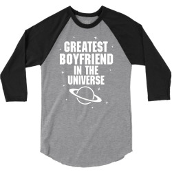 Greatest Boyfriend In The Universe 3/4 Sleeve Shirt | Artistshot