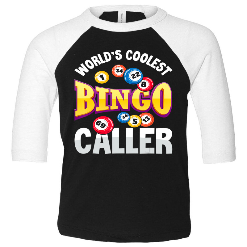 World's Coolest Bingo Caller Bingo Player Toddler 3/4 Sleeve Tee | Artistshot