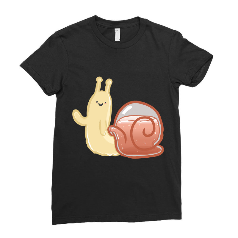 Snail Ladies Fitted T-Shirt by behindcedar22 | Artistshot