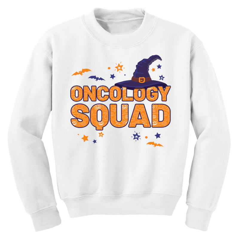 Oncology Squad Witch Halloween Oncology Nurse Matching Long Sleeve T S Youth Sweatshirt by cm-arts | Artistshot