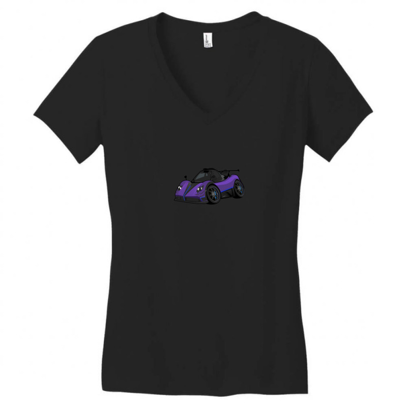 Pagani Zonda (purple) Women's V-Neck T-Shirt by JoniSprout | Artistshot