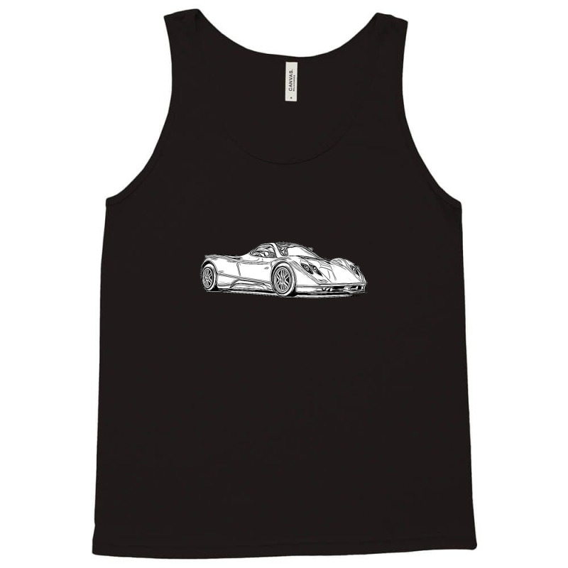 Pagani Zonda C12s Supercar Racing Wireframe Tank Top by JoniSprout | Artistshot