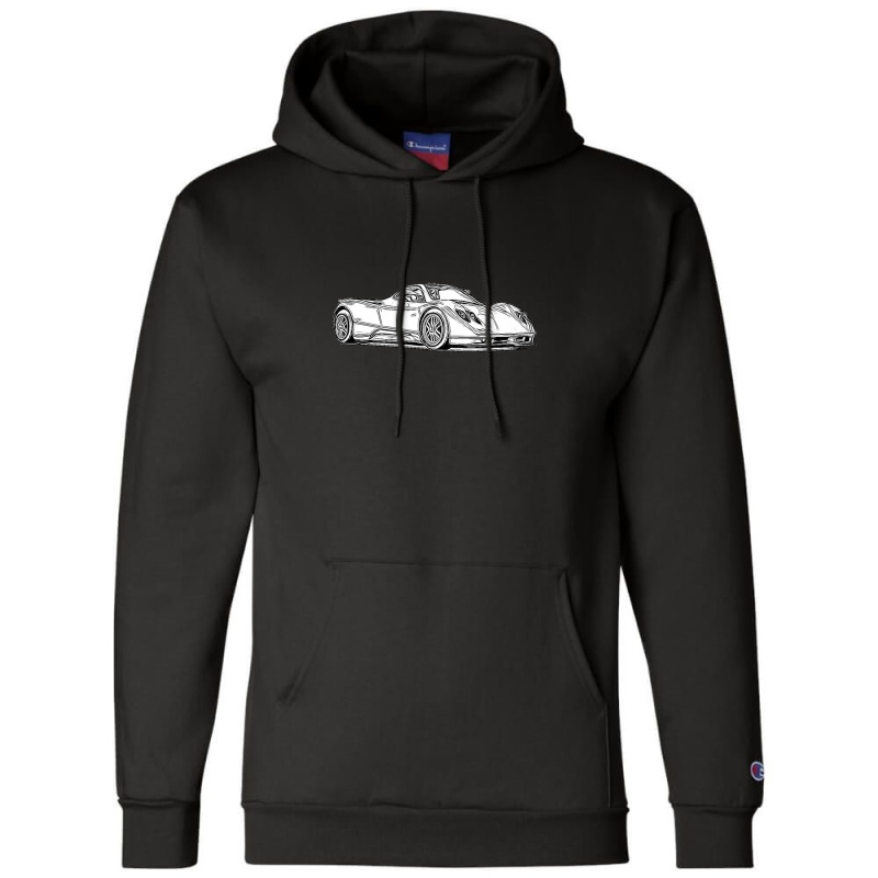 Pagani Zonda C12s Supercar Racing Wireframe Champion Hoodie by JoniSprout | Artistshot