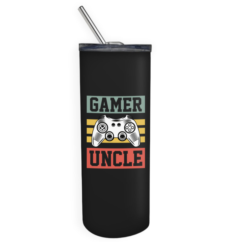 Gamer Uncle Retro Video Game Controller Cool Gamer Gifts For Men Boys  Skinny Tumbler | Artistshot