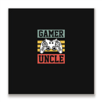 Gamer Uncle Retro Video Game Controller Cool Gamer Gifts For Men Boys  Metal Print Square | Artistshot