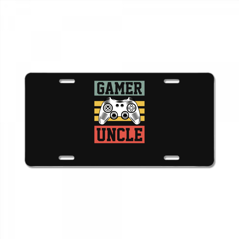 Gamer Uncle Retro Video Game Controller Cool Gamer Gifts For Men Boys  License Plate | Artistshot