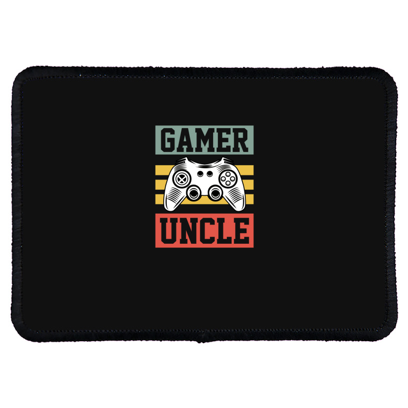 Gamer Uncle Retro Video Game Controller Cool Gamer Gifts For Men Boys  Rectangle Patch | Artistshot