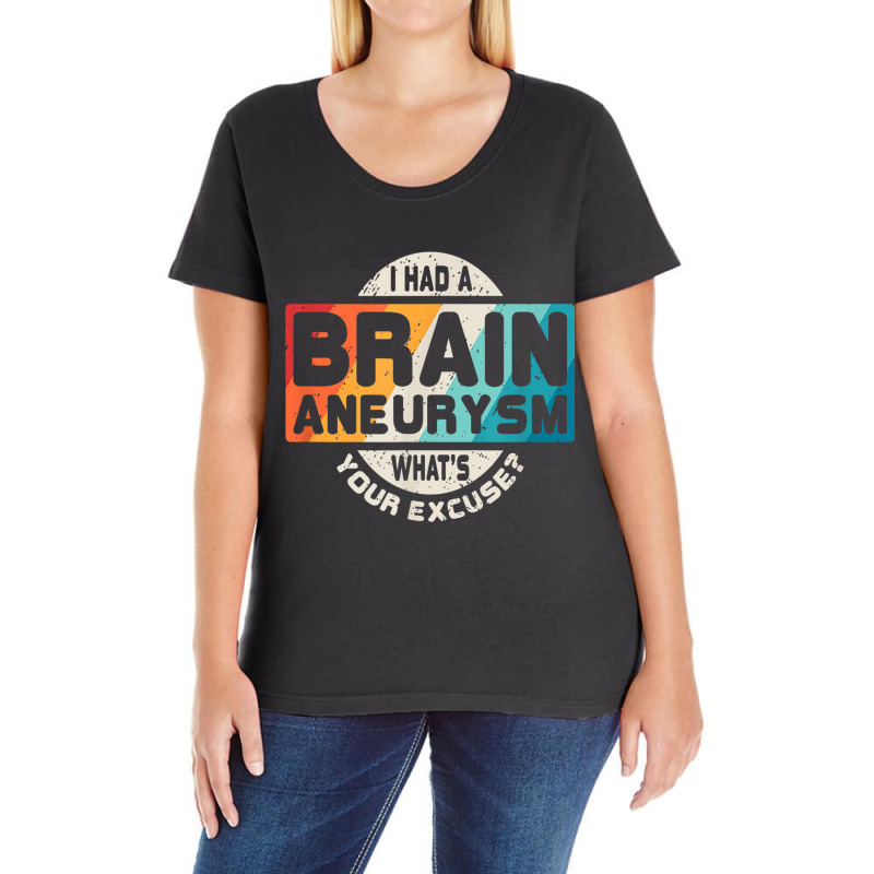 Brain Aneurysm T Surgery Survivor Awareness Gift Ladies Curvy T-Shirt by CruzChapman | Artistshot