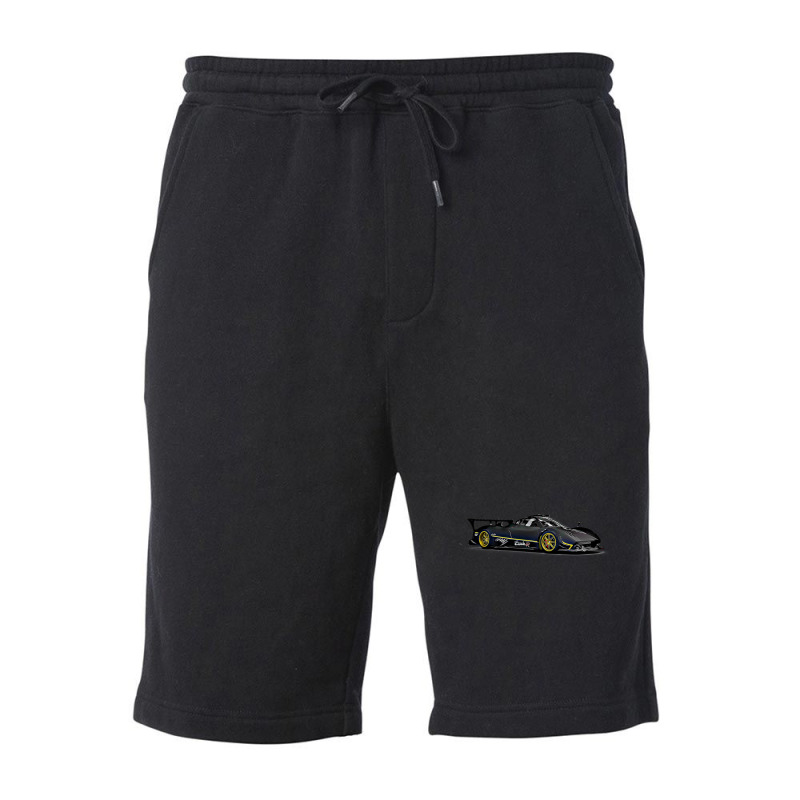 Pagani Zonda R Supercar Racing Cartoon 1 Fleece Short by ThomasAndruska | Artistshot