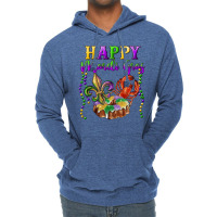 Happy Mardi Gras Fleur De Lis King Cake Crawfish Lightweight Hoodie | Artistshot