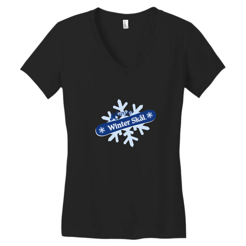 Capital Winter Skål Women's V-Neck T-Shirt by cm-arts | Artistshot