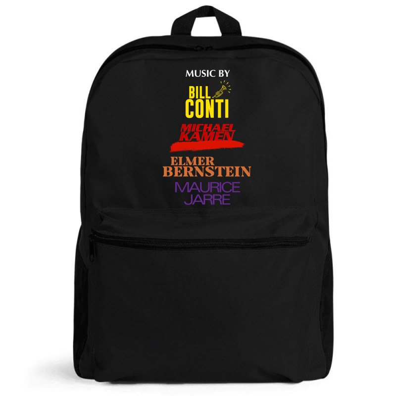 Music By Bill Conti  Michael Kamen  Elmer Bernstein  Maurice Jarre200 Backpack | Artistshot