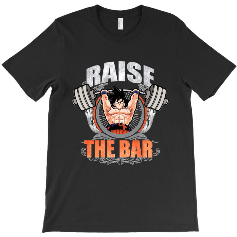 Raise The Bar Goku Spirit Bomb Barbell T-shirt | Artistshot