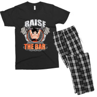 Raise The Bar Goku Spirit Bomb Barbell Men's T-shirt Pajama Set | Artistshot