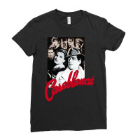 Casablanca - Humphrey Bogart, Ingrid Bergman Ladies Fitted T-shirt | Artistshot