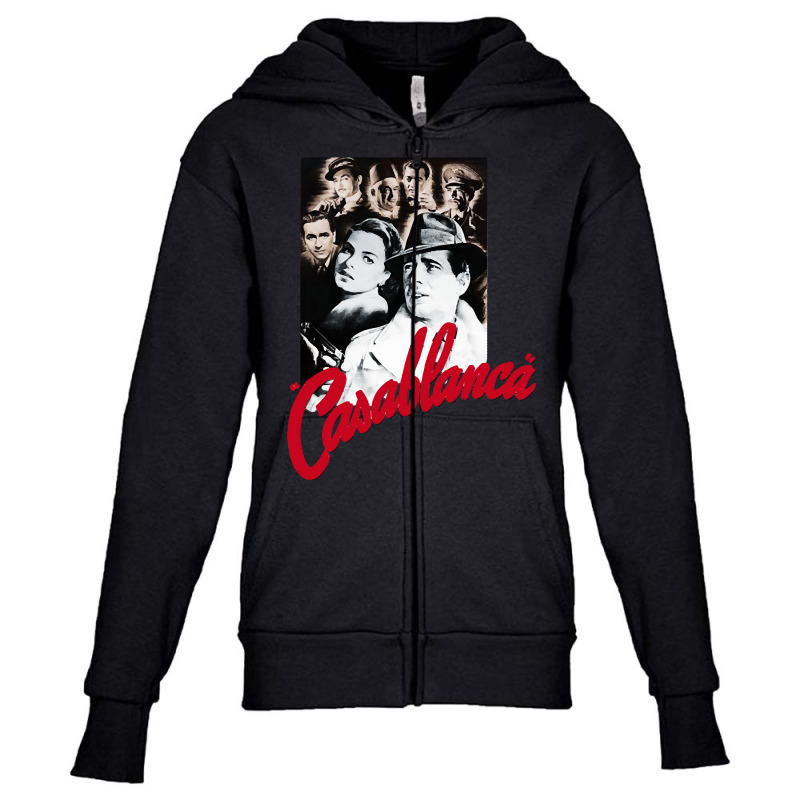 Casablanca - Humphrey Bogart, Ingrid Bergman Youth Zipper Hoodie by Kosdapen517 | Artistshot