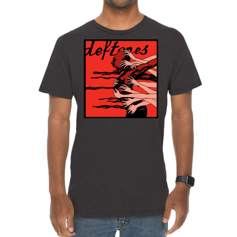 Many Hands Holding Head Vintage T-shirt | Artistshot