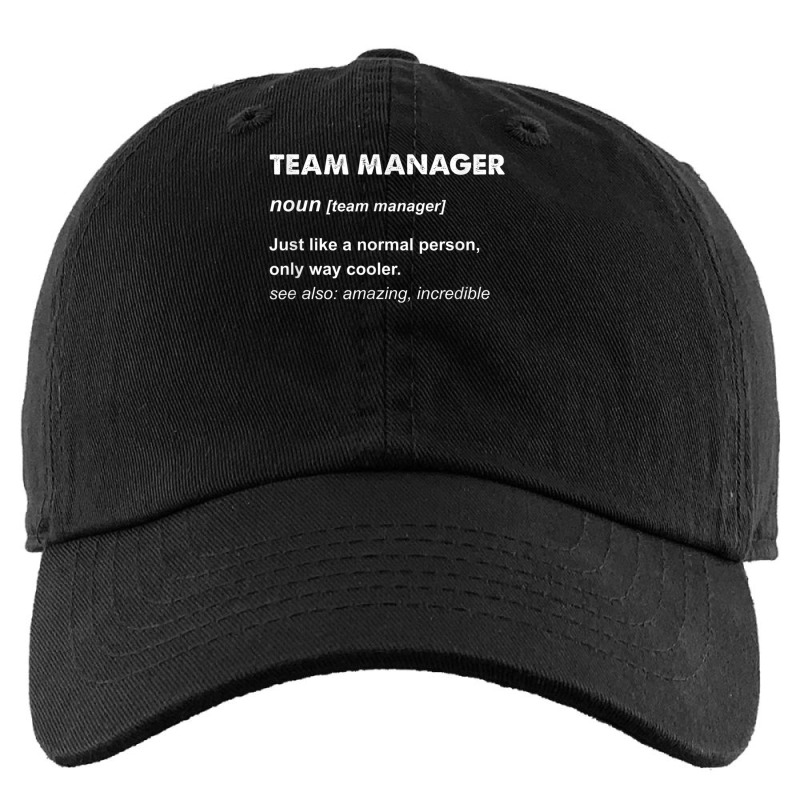 Team Manager Kids Cap by ValentinoHoover | Artistshot