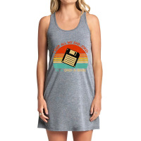 Vintage I Keep All My Dad Jokes In A Dad-a-base Men Quote Tank Dress | Artistshot