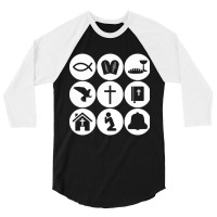 Believer - Christian - Christian Symbols 3/4 Sleeve Shirt | Artistshot