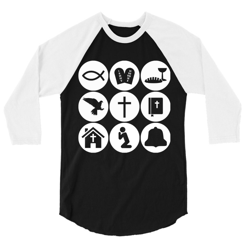 Believer - Christian - Christian Symbols 3/4 Sleeve Shirt | Artistshot